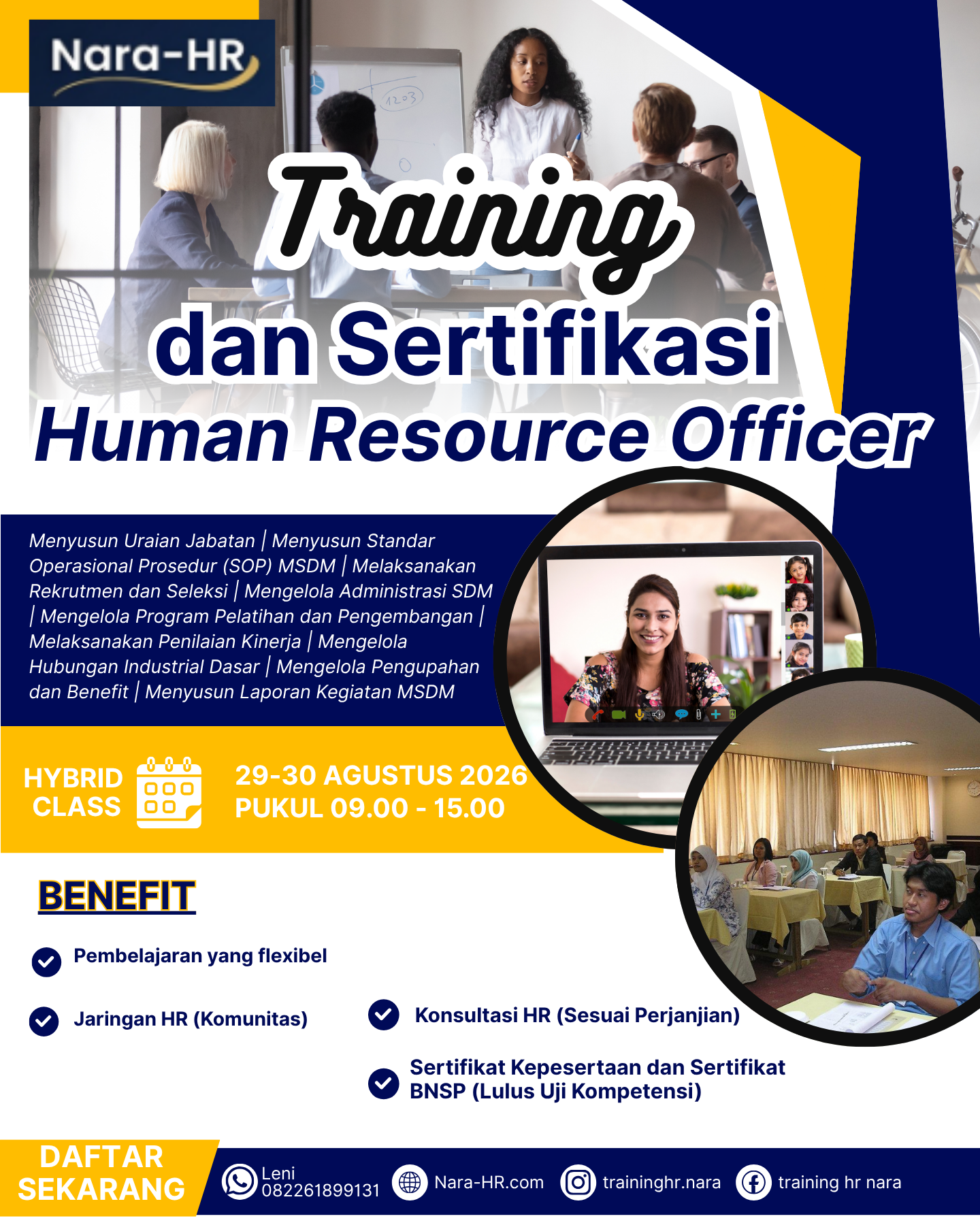 Training dan Sertifikasi